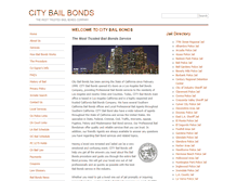 Tablet Screenshot of citybailbonds.com